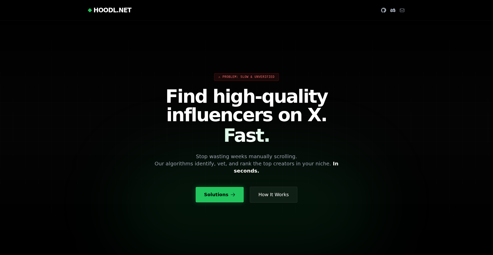 HOODL.NET: 算法驱动的X平台影响力雷达