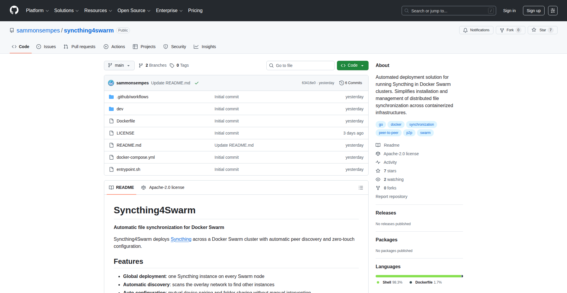 SwarmSync 自动化部署