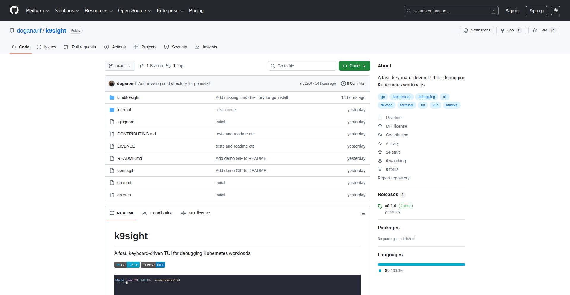 K9sight: Kubernetes 终端可视化助手