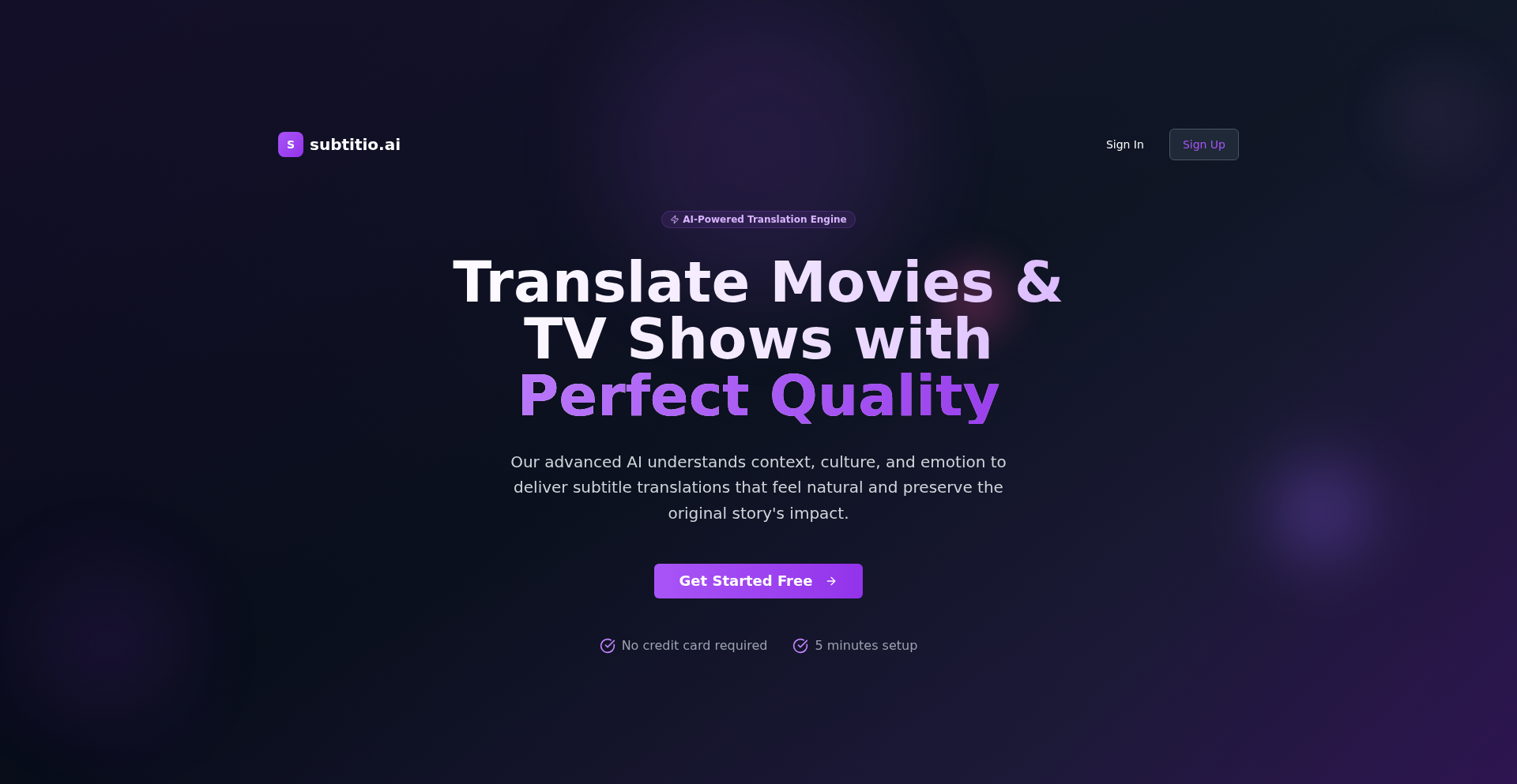 Subtitio.ai: AI字幕智能翻译引擎