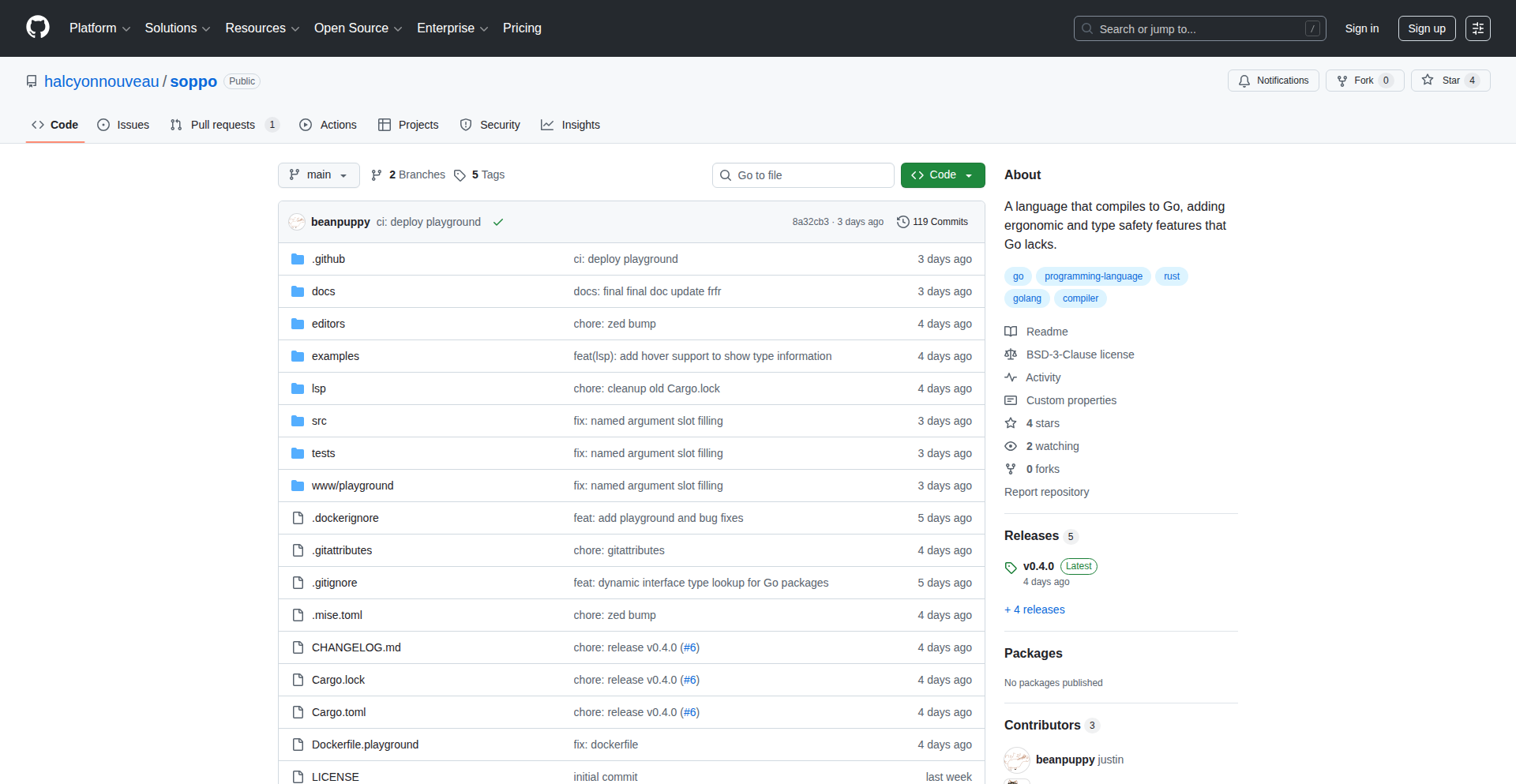 Soppo: 静态安全 Go 语言的编译时守护者