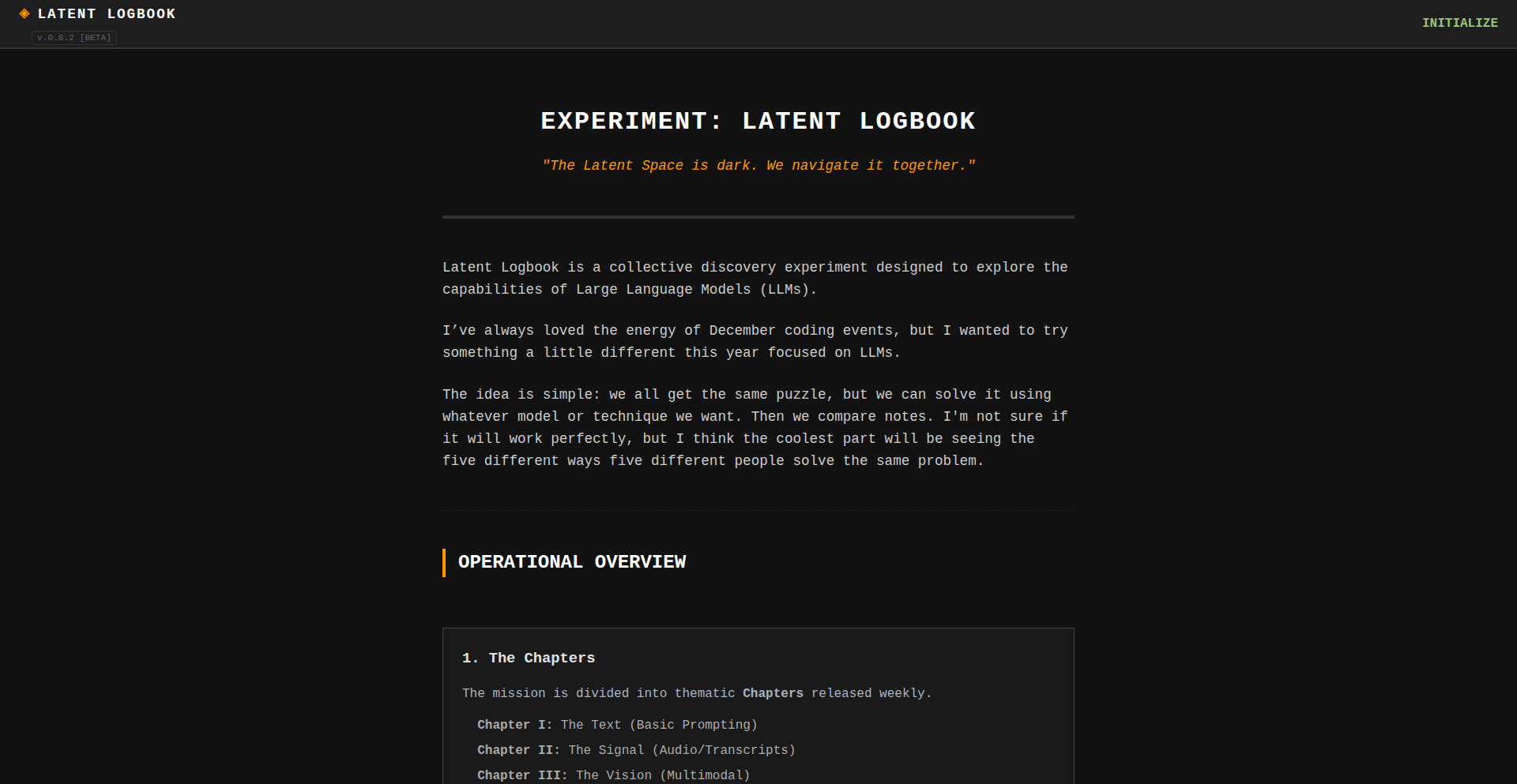 Latent Logbook: LLM 提示词实验场