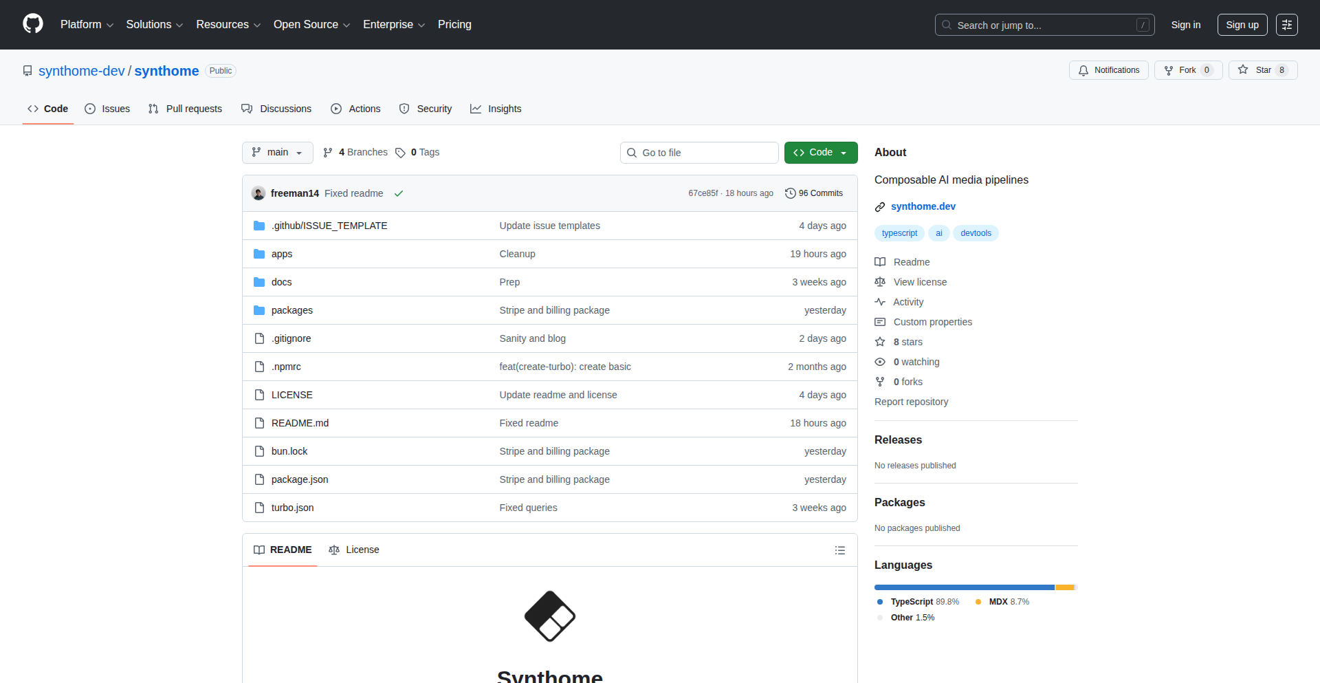 Synthome: 组合式AI媒体管道的TypeScript SDK