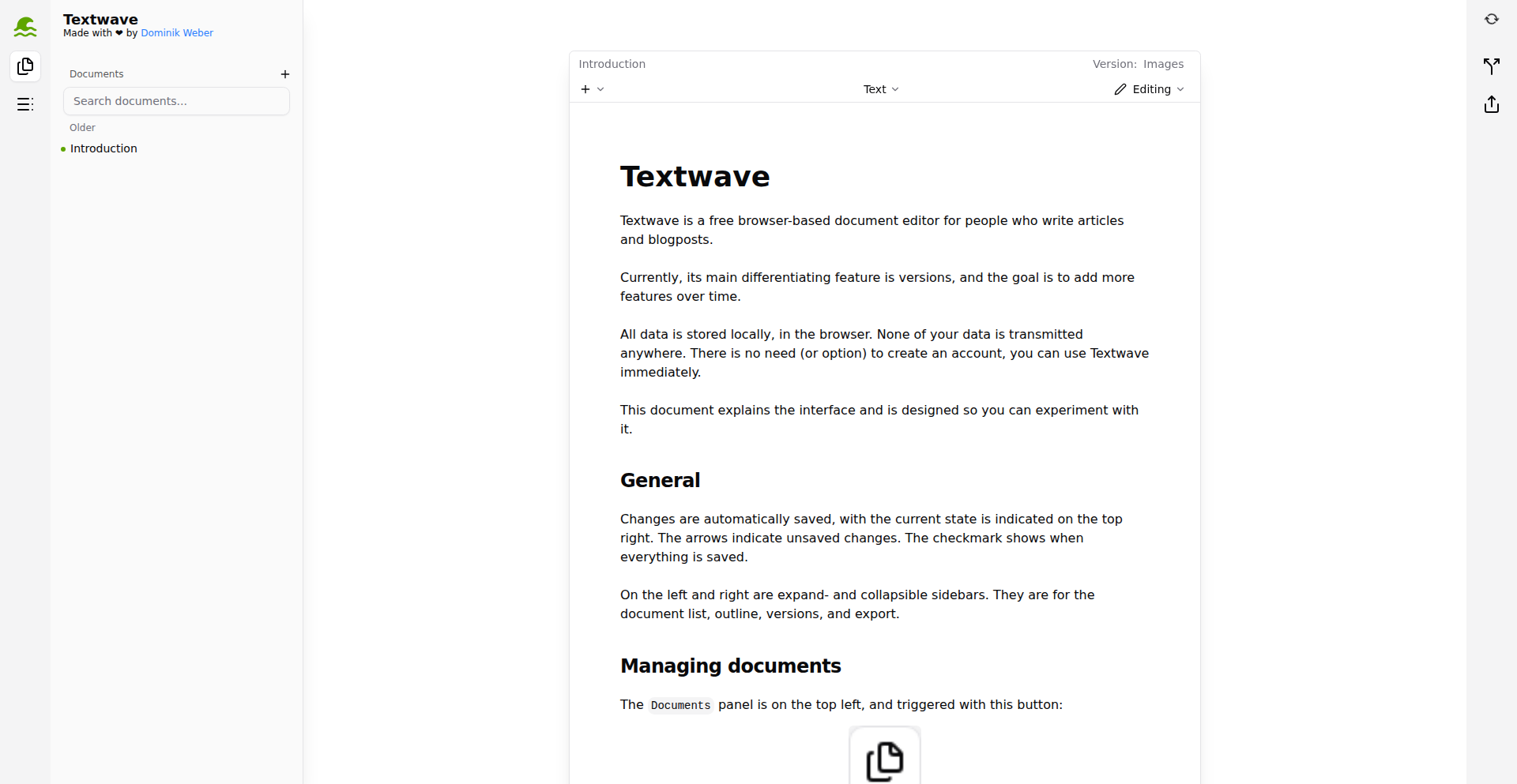 Git文档流编辑器 (Textwave)