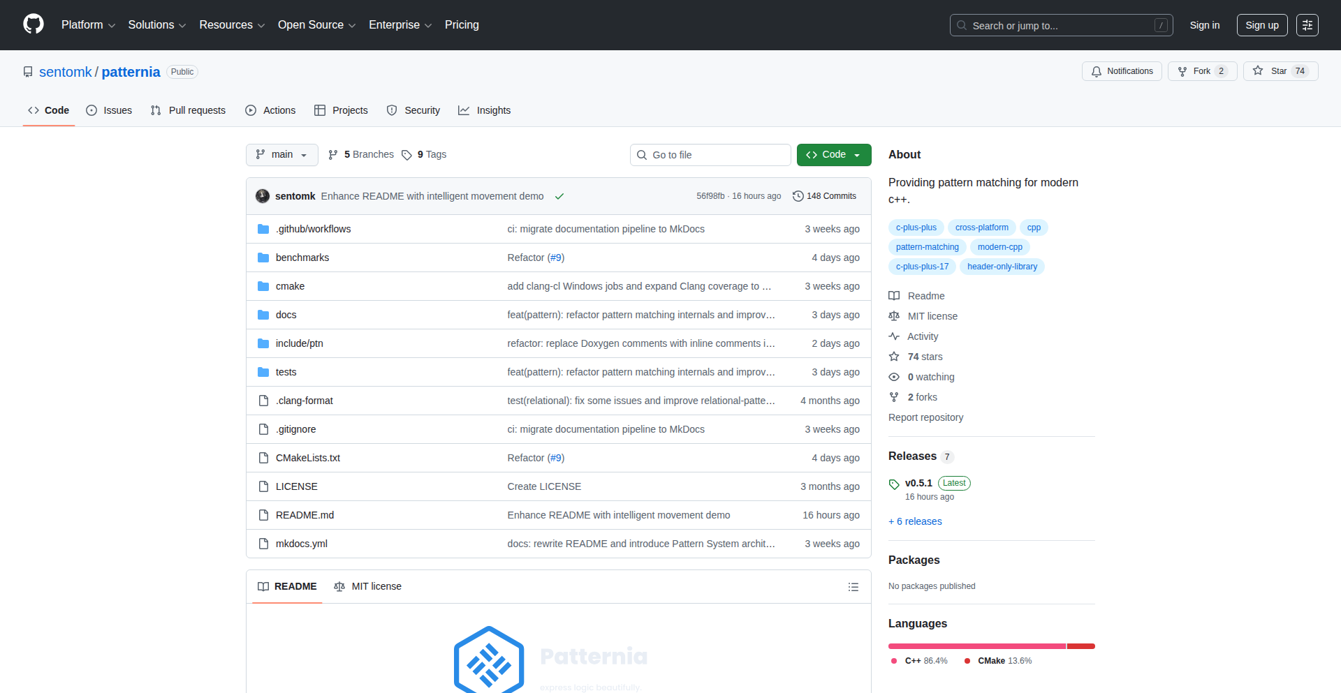 Patternia - C++ 模式匹配 DSL