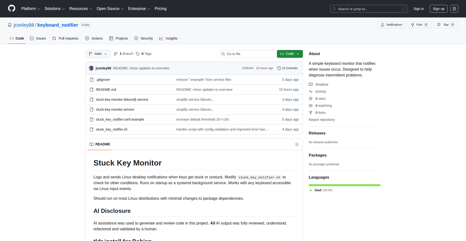 键盘无声警报器