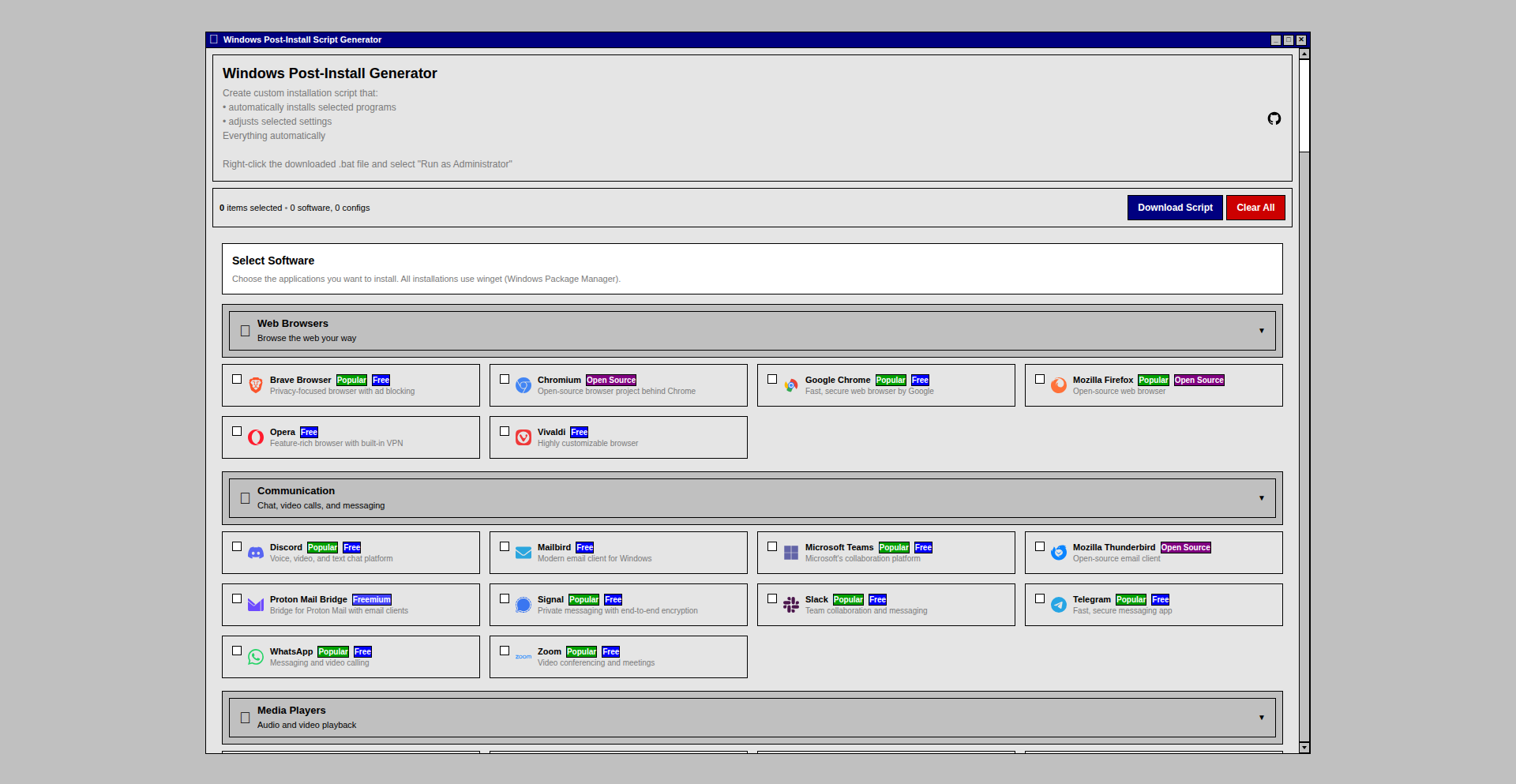 Winget 自动化装机助手