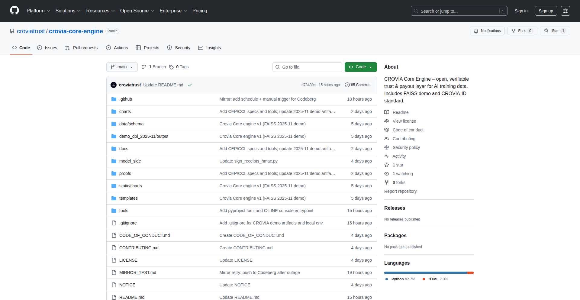 Crovia: 智能AI版税确权引擎