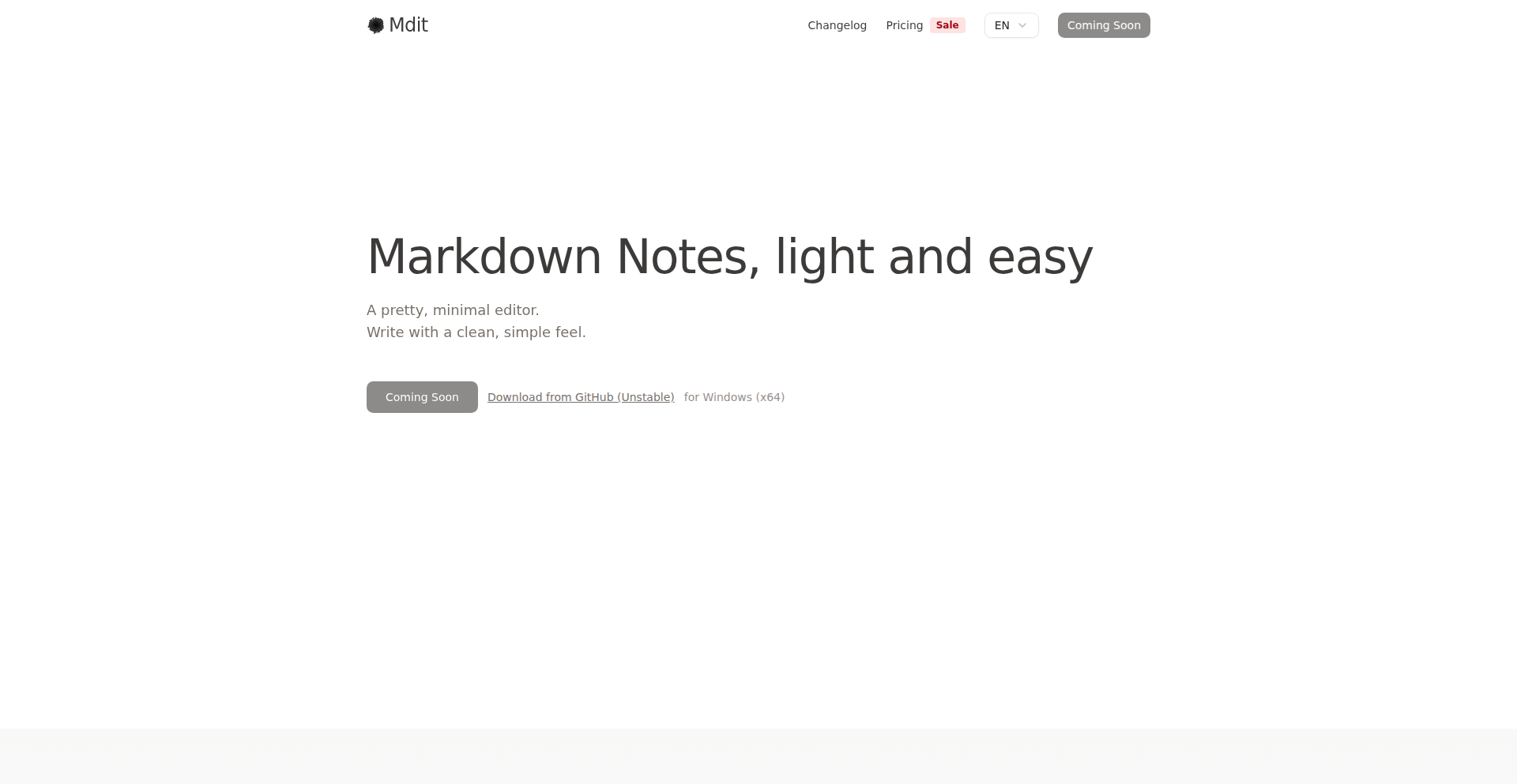 Mdit: Slash 命令驱动的本地 Markdown 笔记