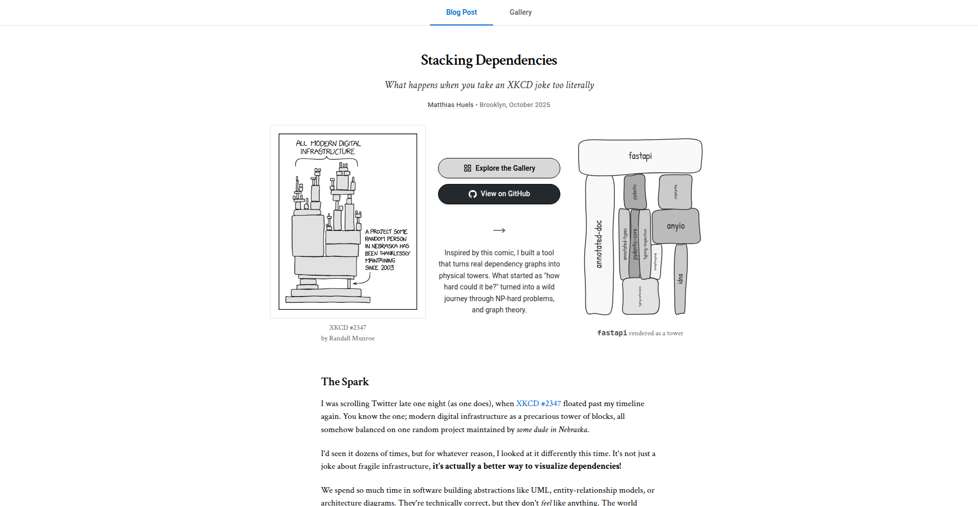 依赖塔 (Stacktower)
