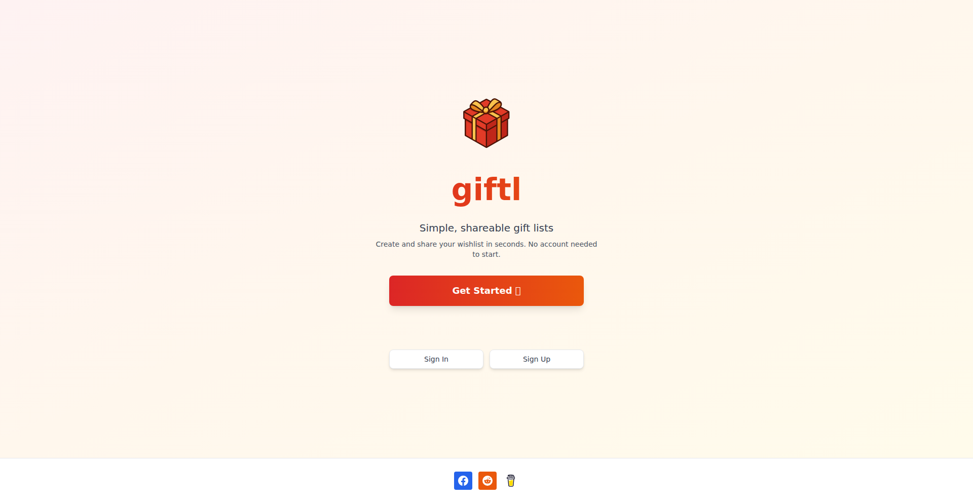 Giftl: 共享式礼物清单