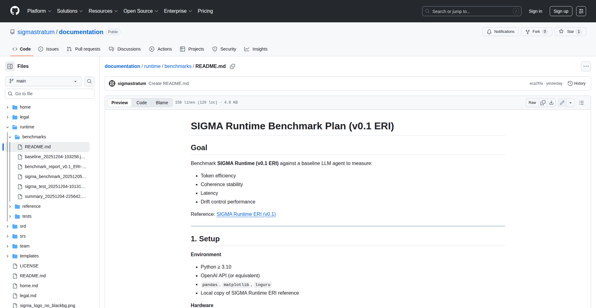Sigma Runtime ERI: LLM智能体运行时基准测试