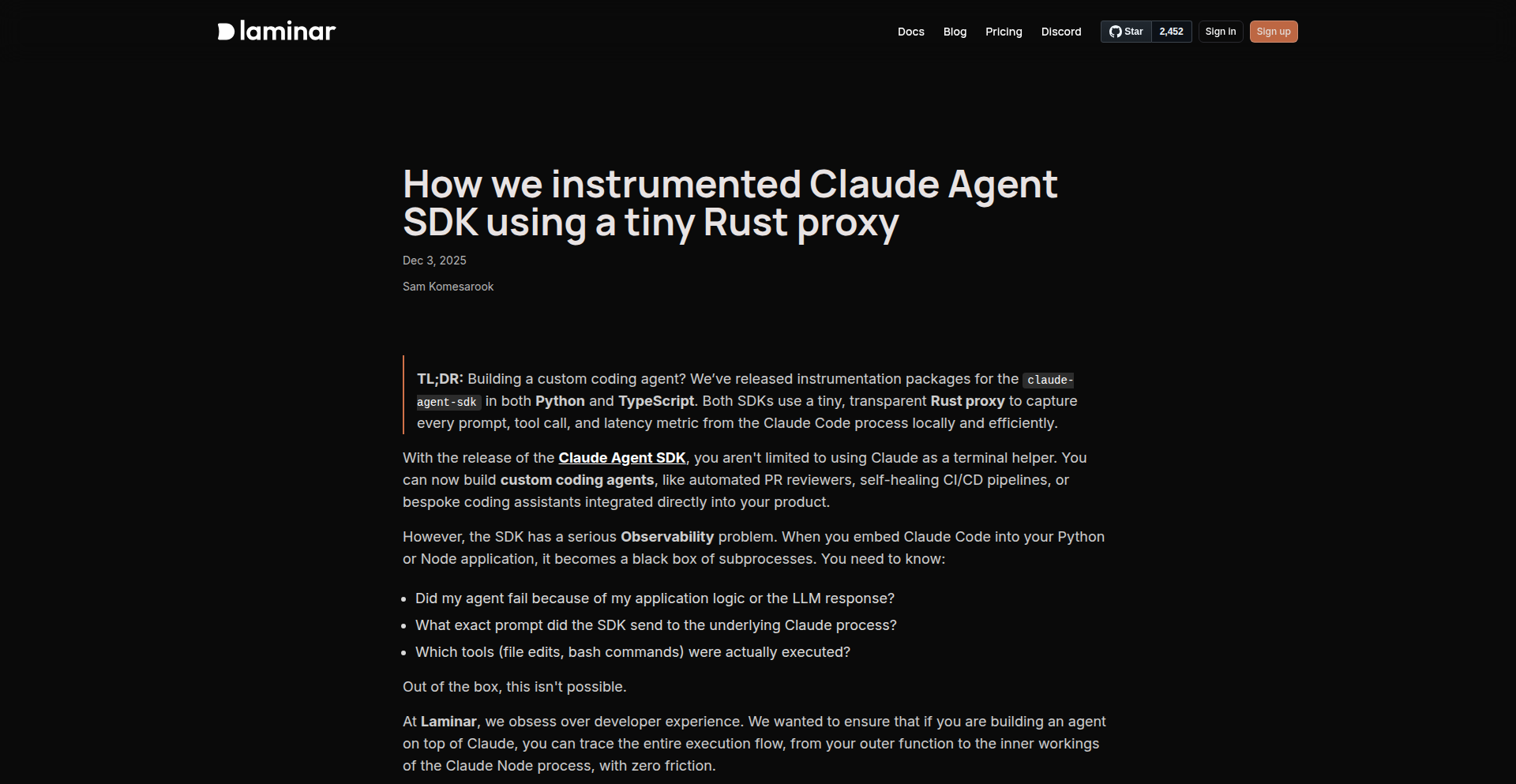 Claude Agent SDK Rust 代理器