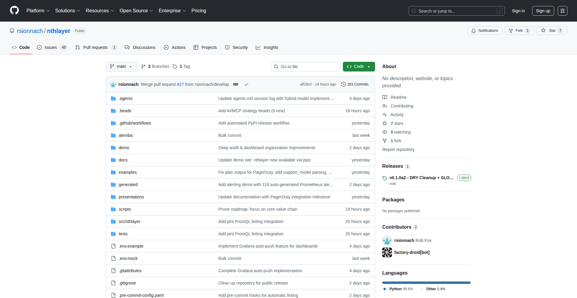 NthLayer: 服务可靠性一身化引擎