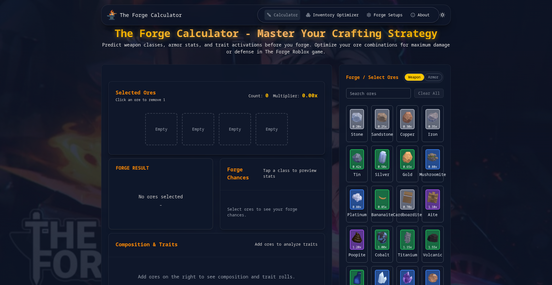 ForgeCraft Optimizer