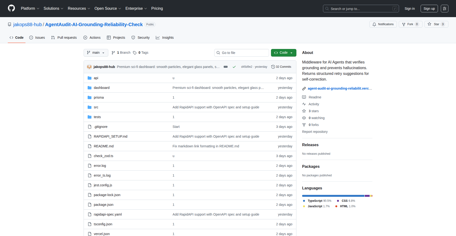 AgentAudit: RAG Hallucination Detector