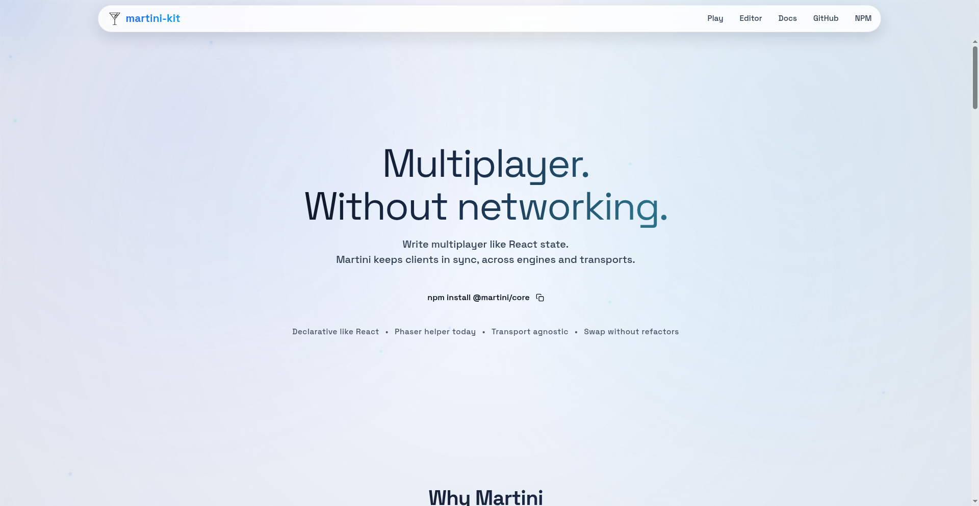 Martini-Kit: StateSync Runtime