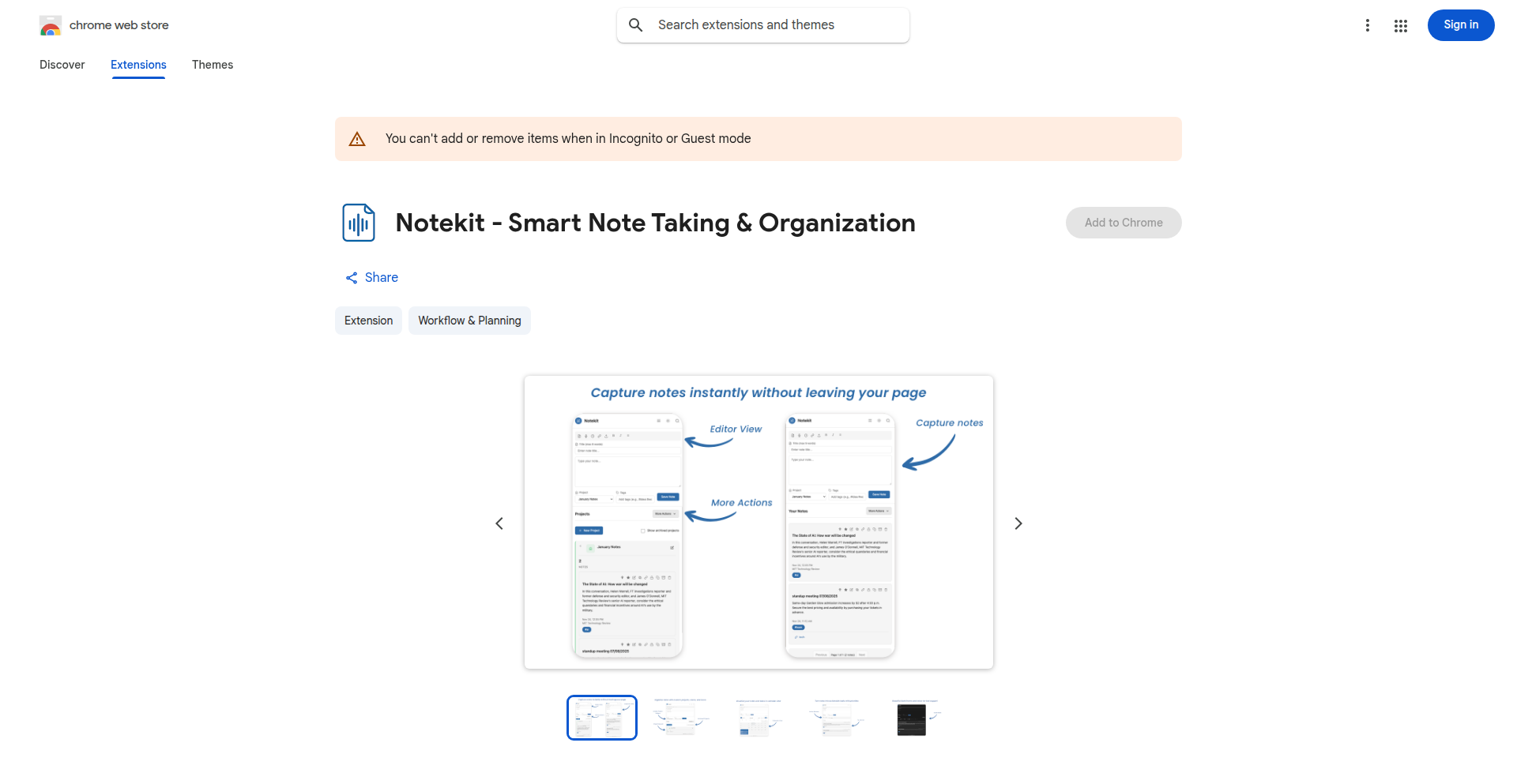 Notekit - Browser-Native Privacy Notes