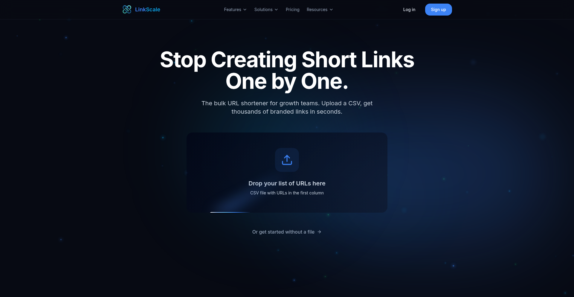 LinkScale: Bulk UTM-Powered URL Shortener