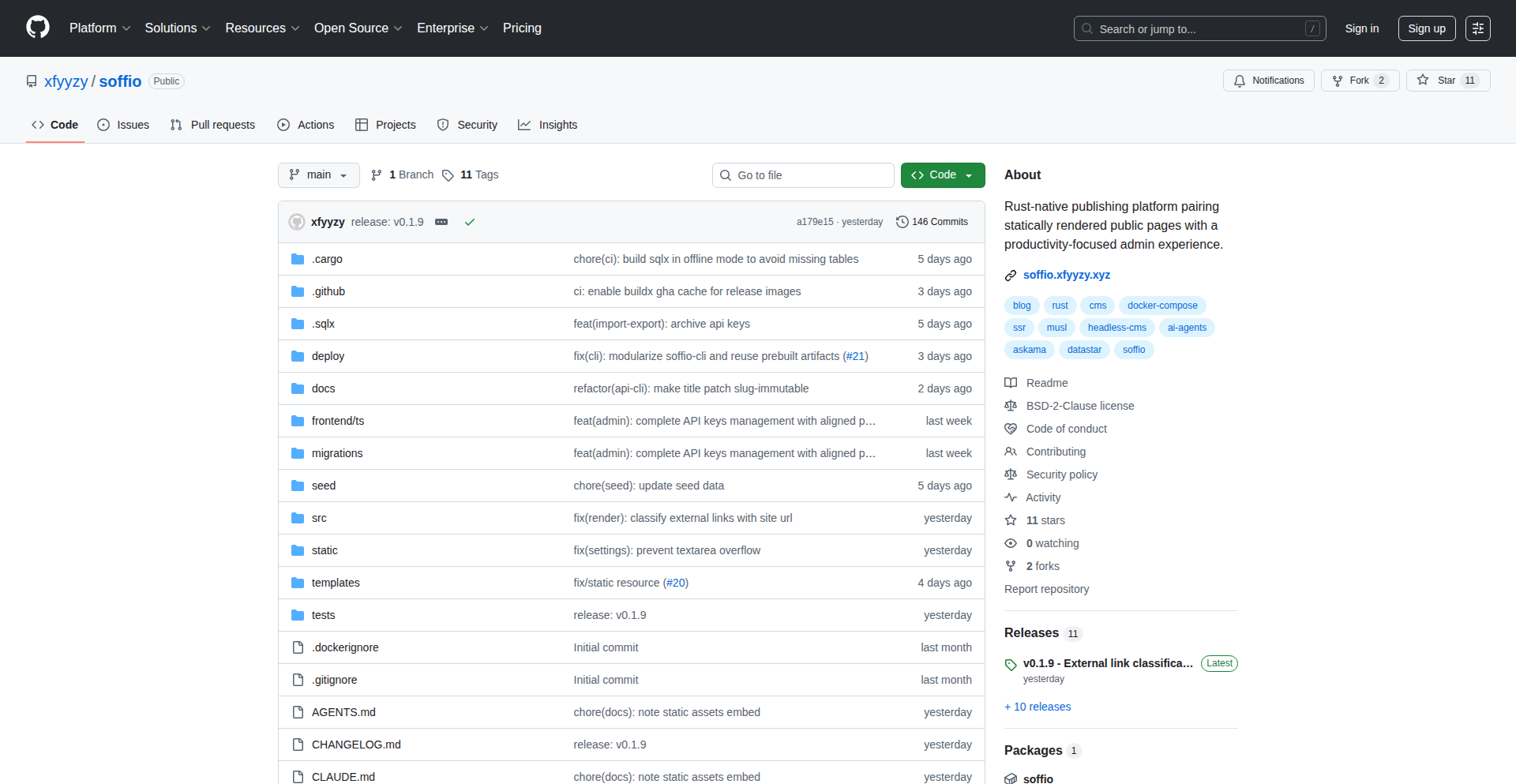 Soffio: Rust-Powered Static CMS with Interactive Admin