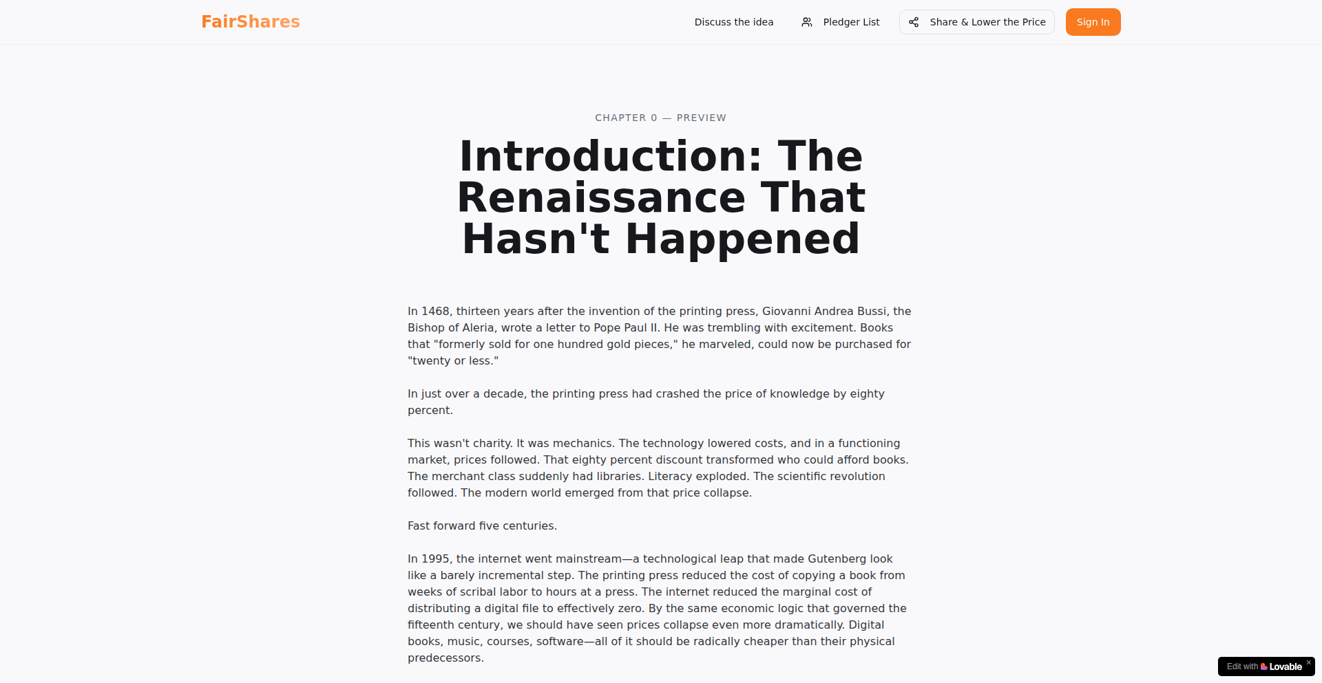 FairShares: Decentralized Digital Economics Engine
