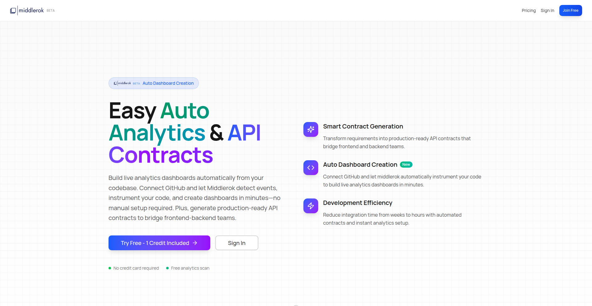 Middlerok: Codebase-to-Analytics Engine