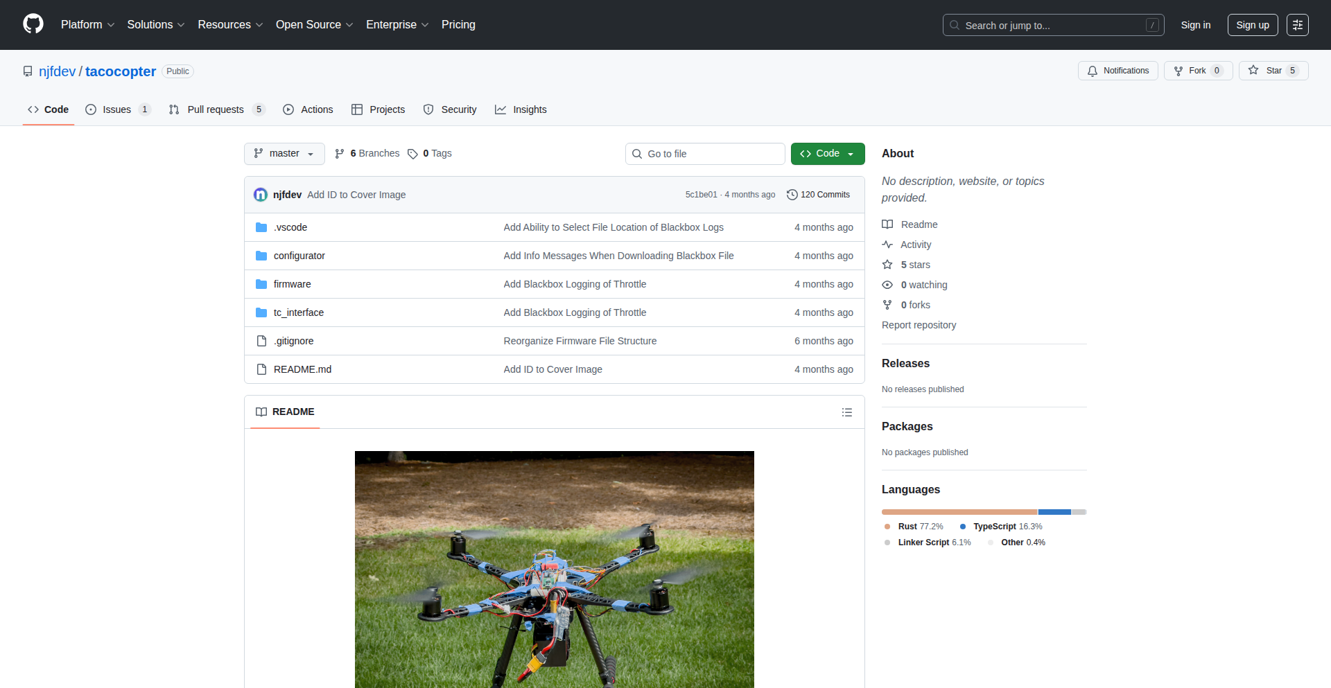 Tacocopter Rust Flight Controller