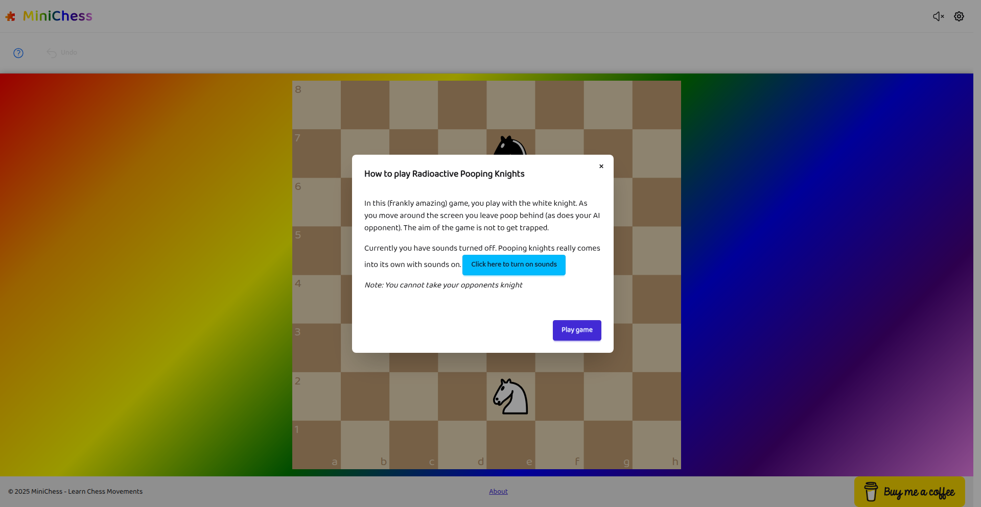 Radioactive Knight Chess Learner