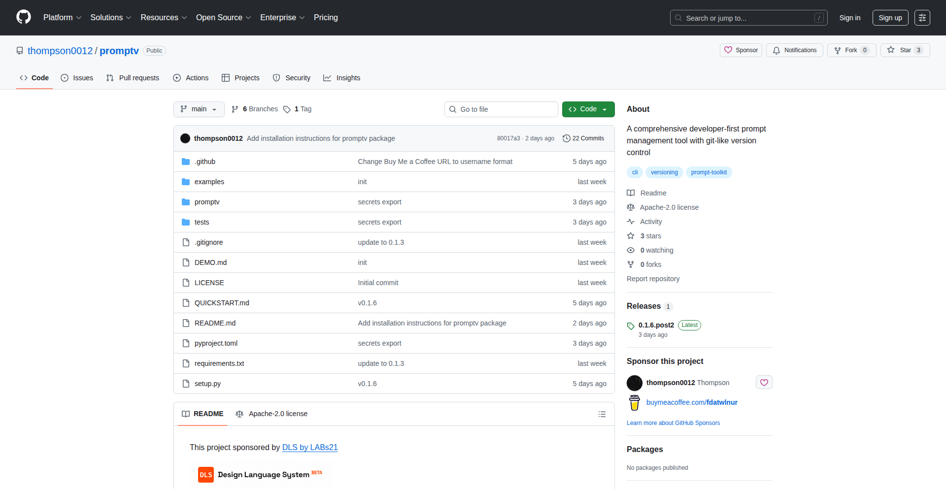 Promptv: Git-Powered Prompt Orchestrator
