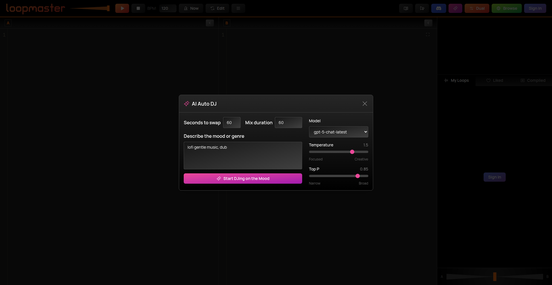 Infinite Lofi Algorithmic Soundscape