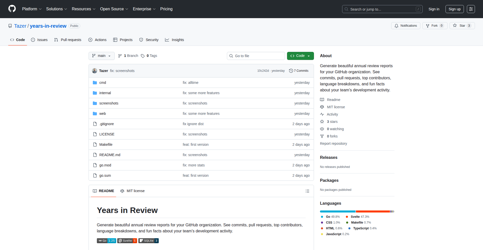 GitHub Org EpochStats
