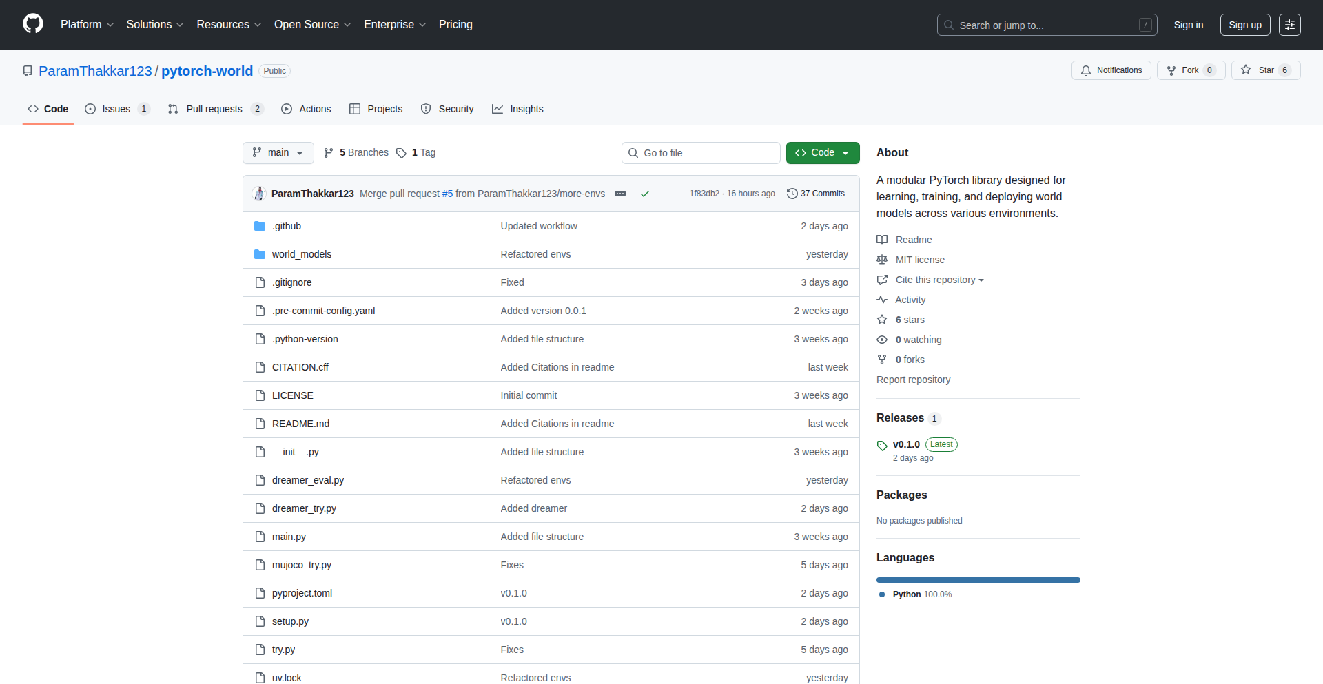 PyTorch-World Explorer