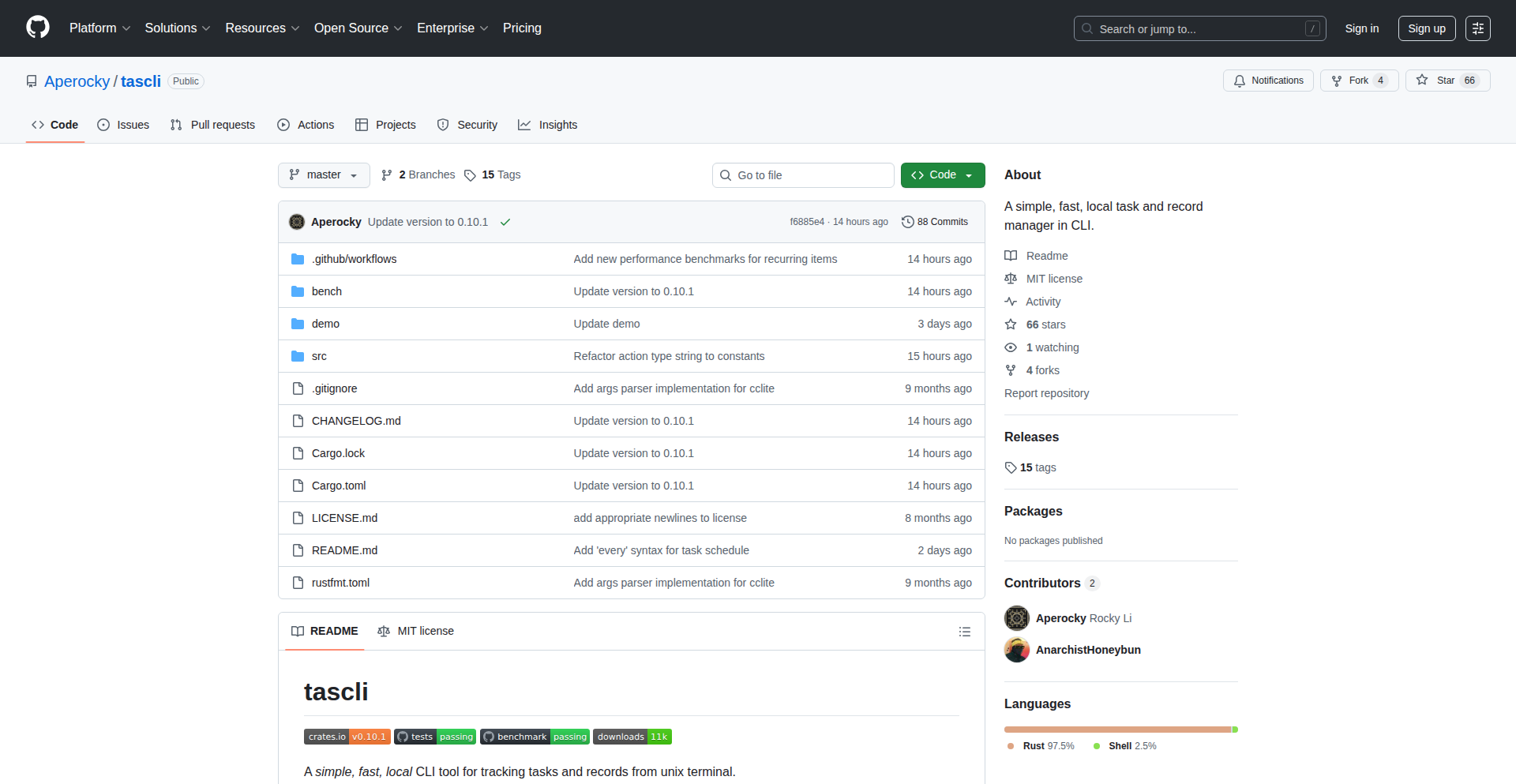 Tascli: Terminal-Native Task & Record Hub
