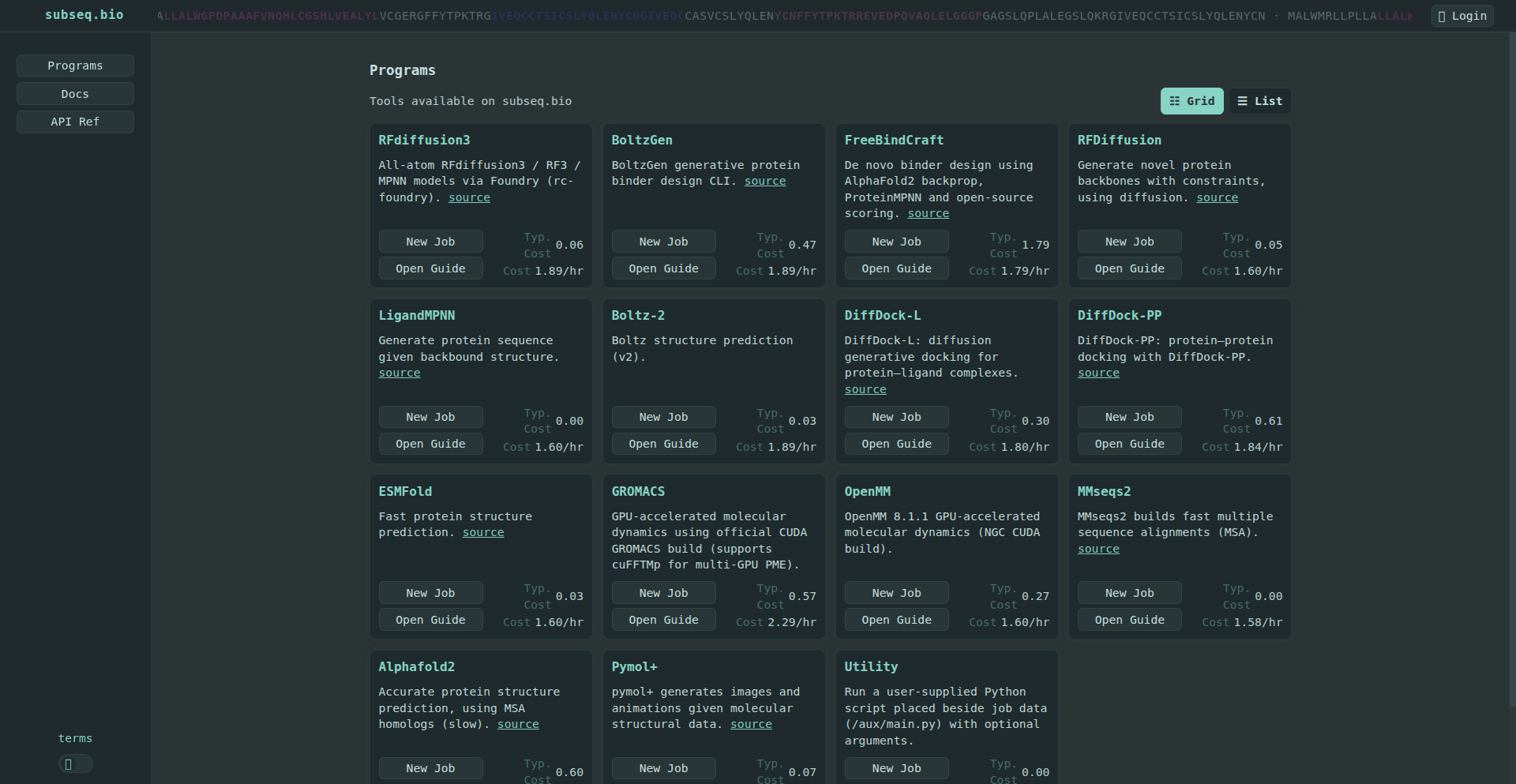 Subseq.bio: ProteinDesign Orchestrator