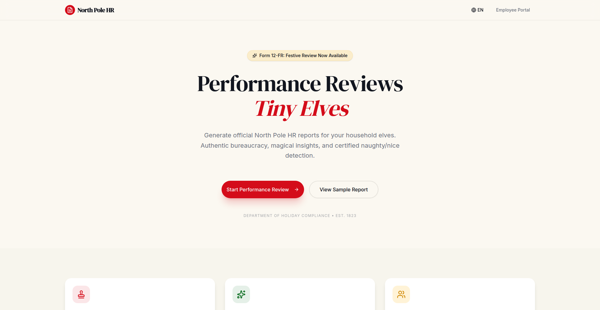 ElfReview: Facial Emotion AI for Satirical HR
