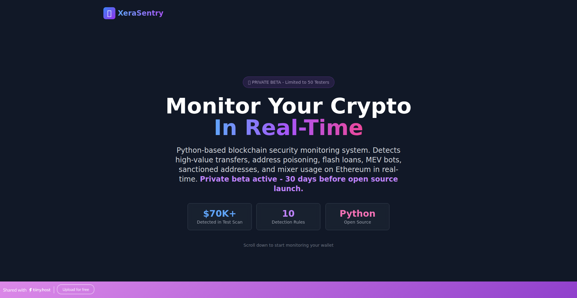 XeraSentry: Ethereum Security Watcher