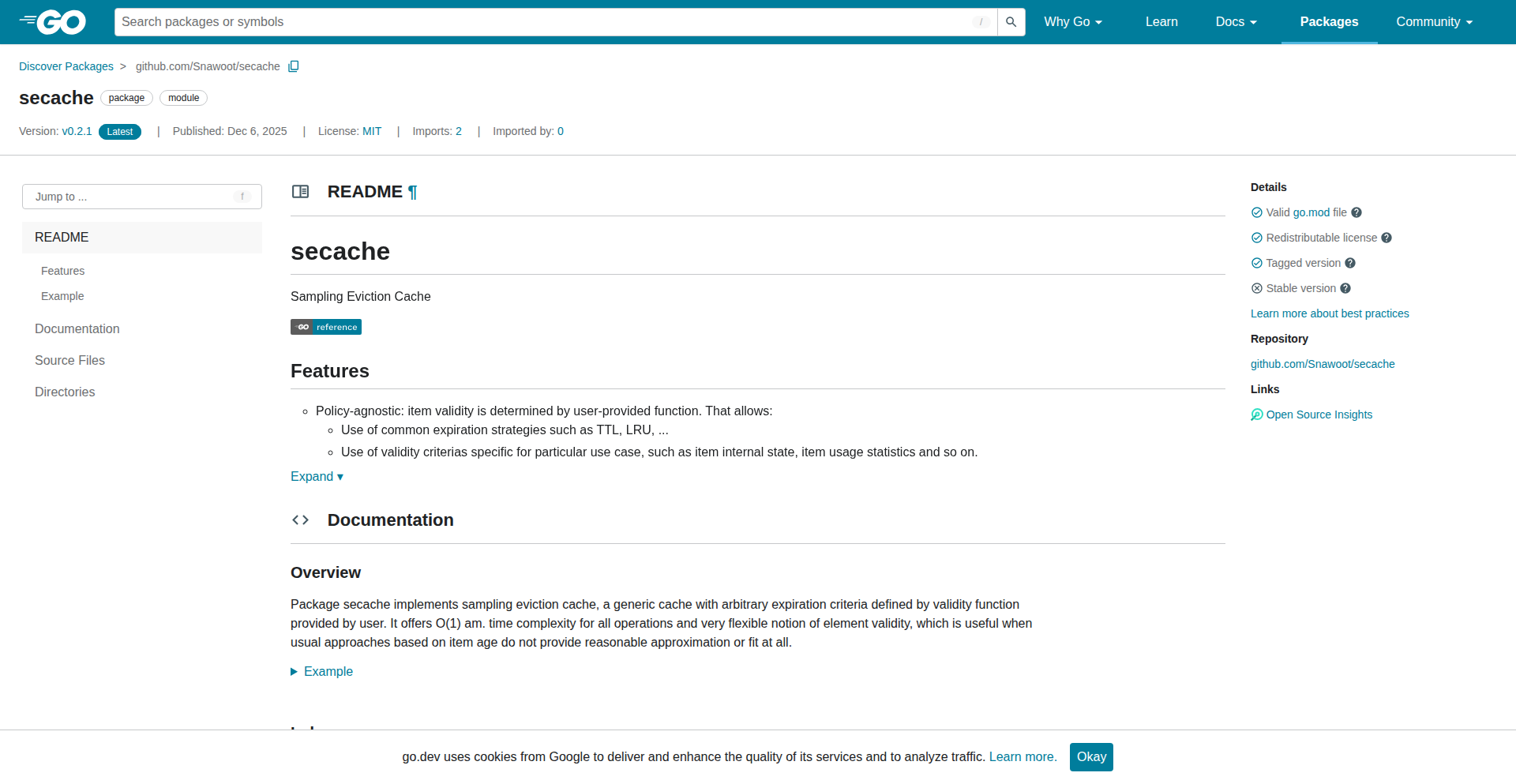 Secache: 智能采样淘汰缓存