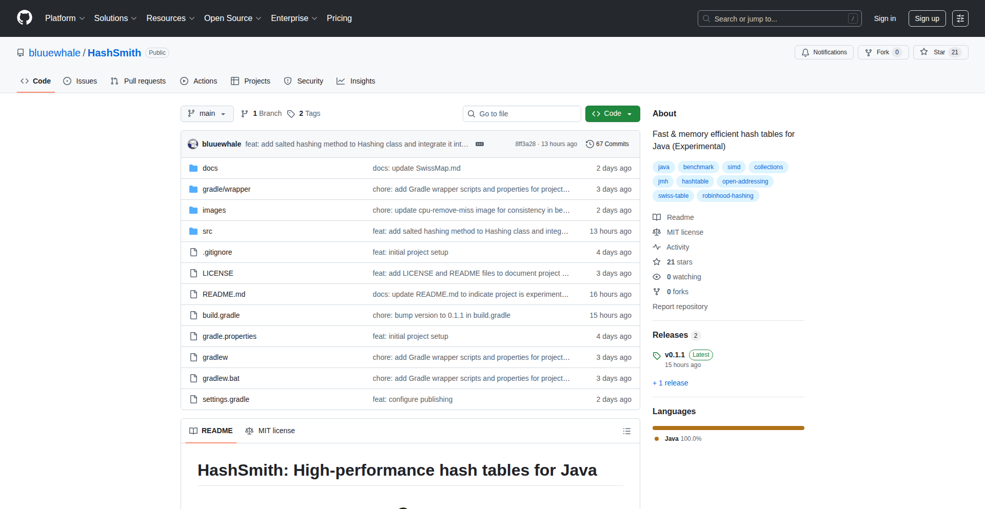 HashSmith: JVM 上的高性能哈希表工坊