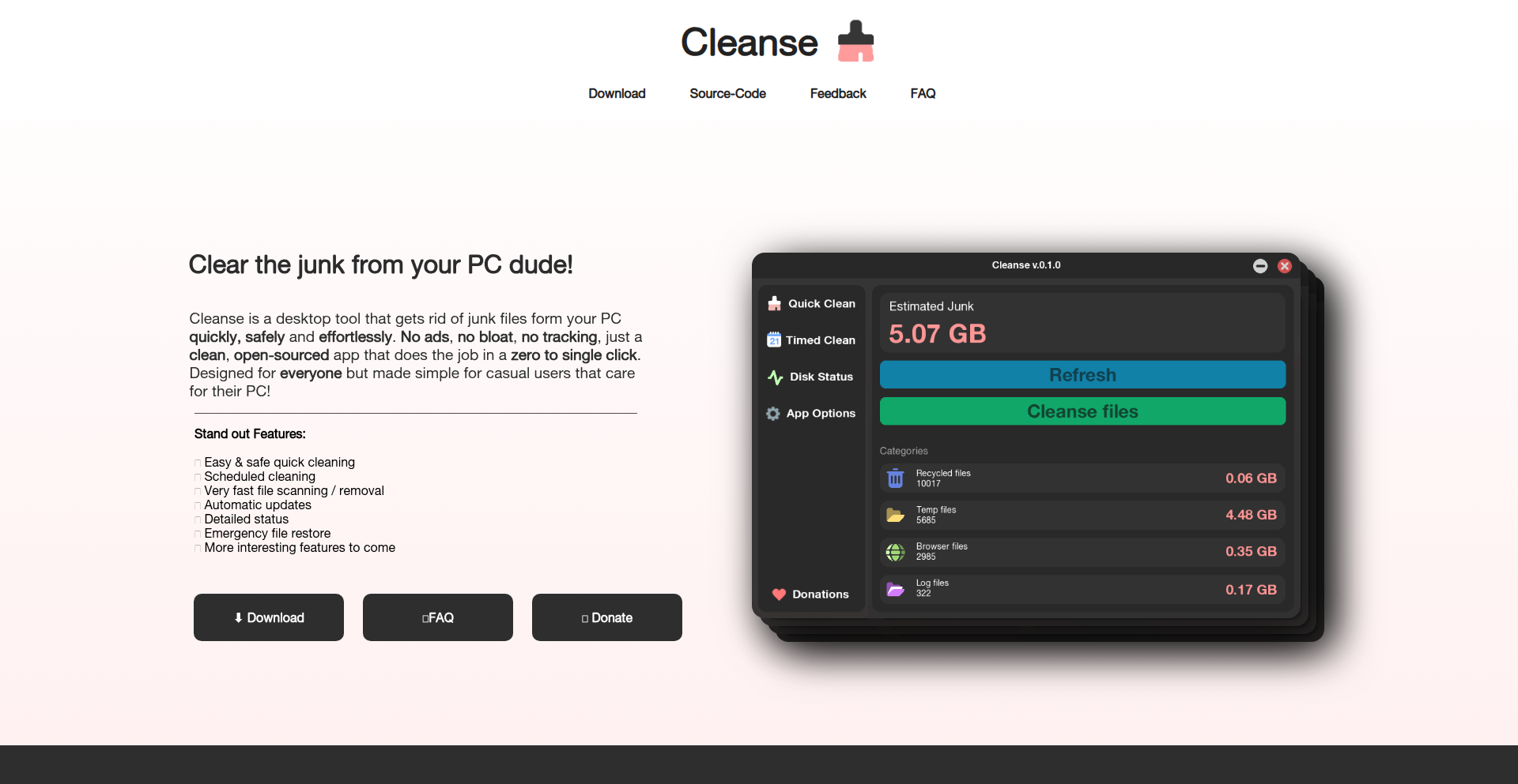 Cleanse：轻巧高效的Windows磁盘清理助手