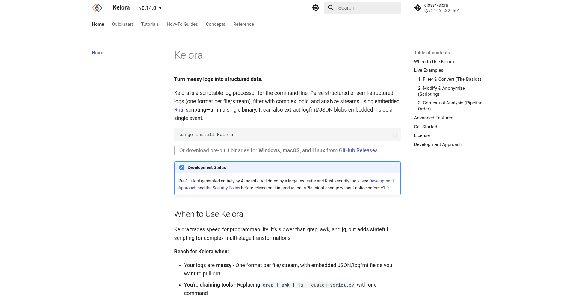Kelora: 日志结构化利器