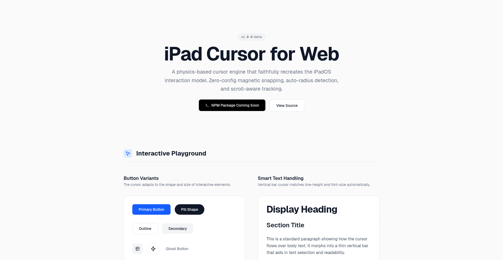 PixelPerfect Cursor: 像素级复刻 iPadOS 光标的 Next.js 实验