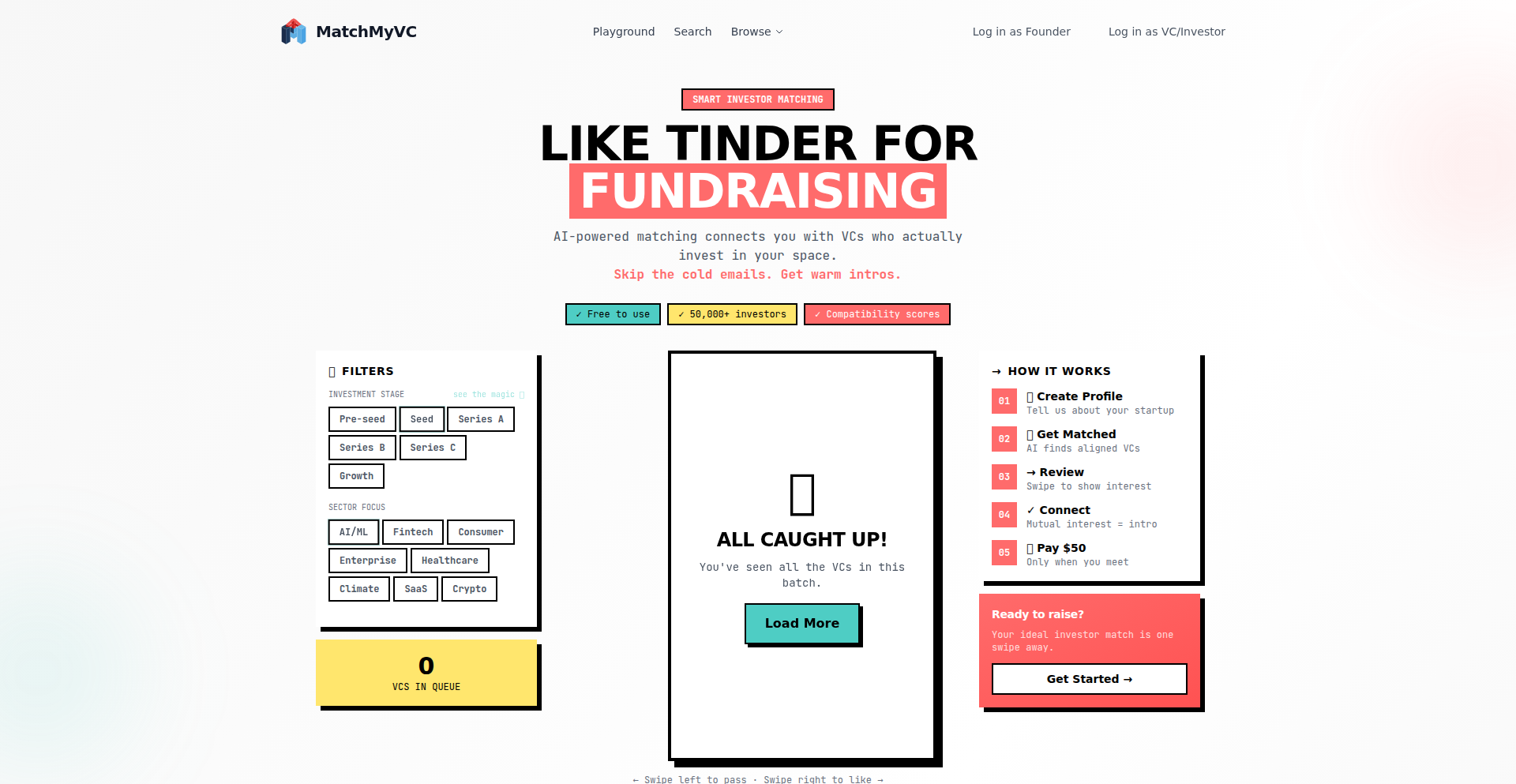 VC配对引擎 (Matchmyvc)