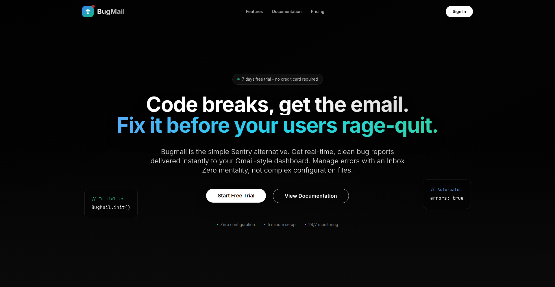 Bugmail: 邮件化生产环境错误追踪