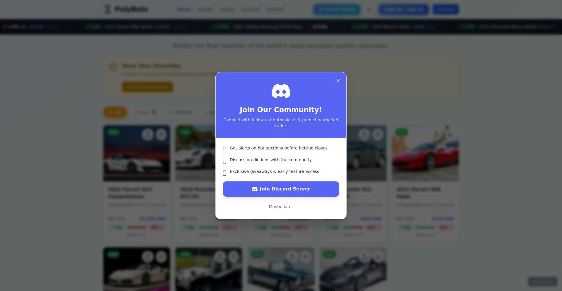 PolyBets: 区块链拍卖结果预测市集