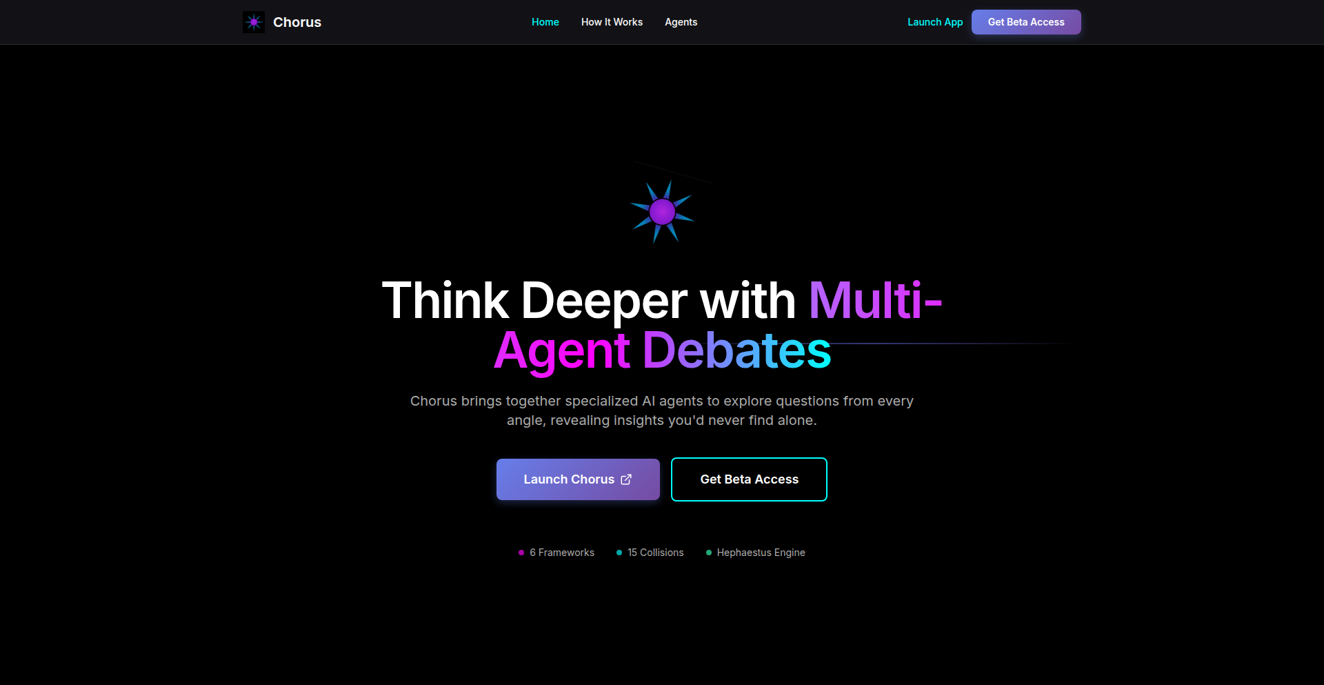 Chorus: 认知框架辩论引擎