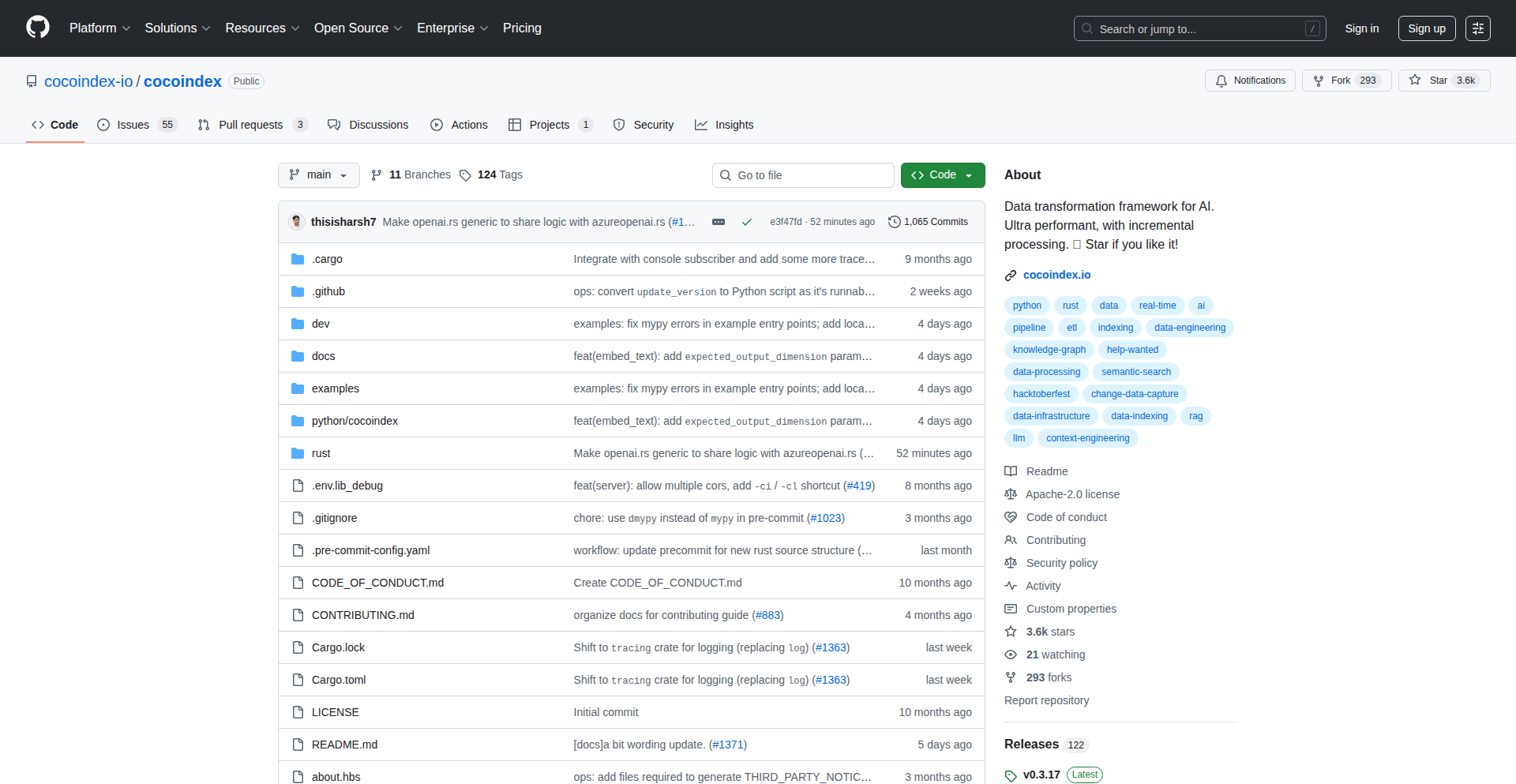 CocoIndex 智能数据管家