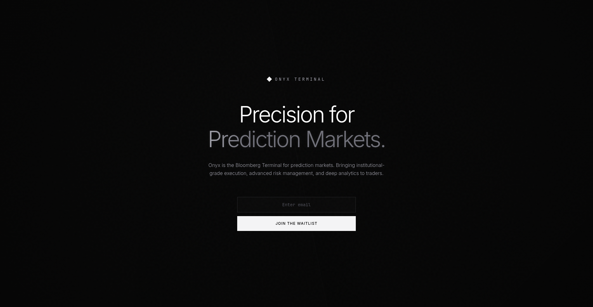 Onyx: Polymarket 交易终端