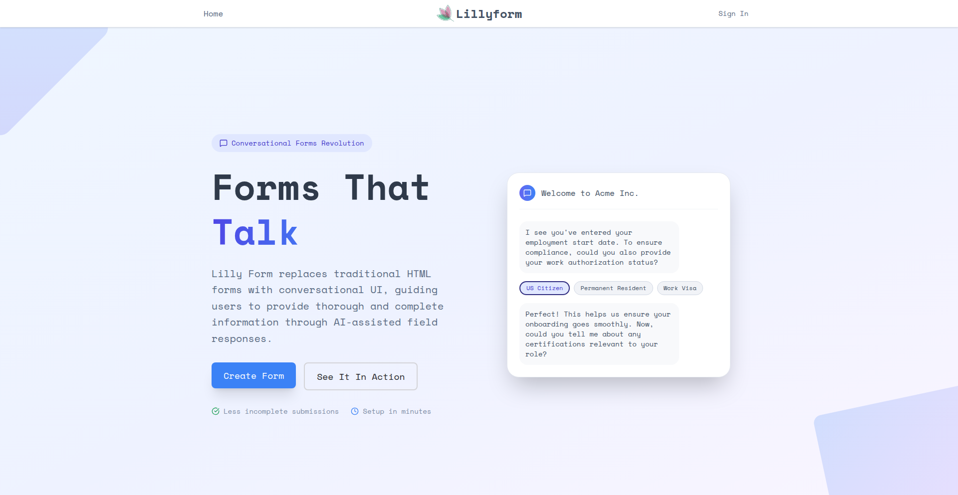 Lillyform:会话式表单与智能分析引擎