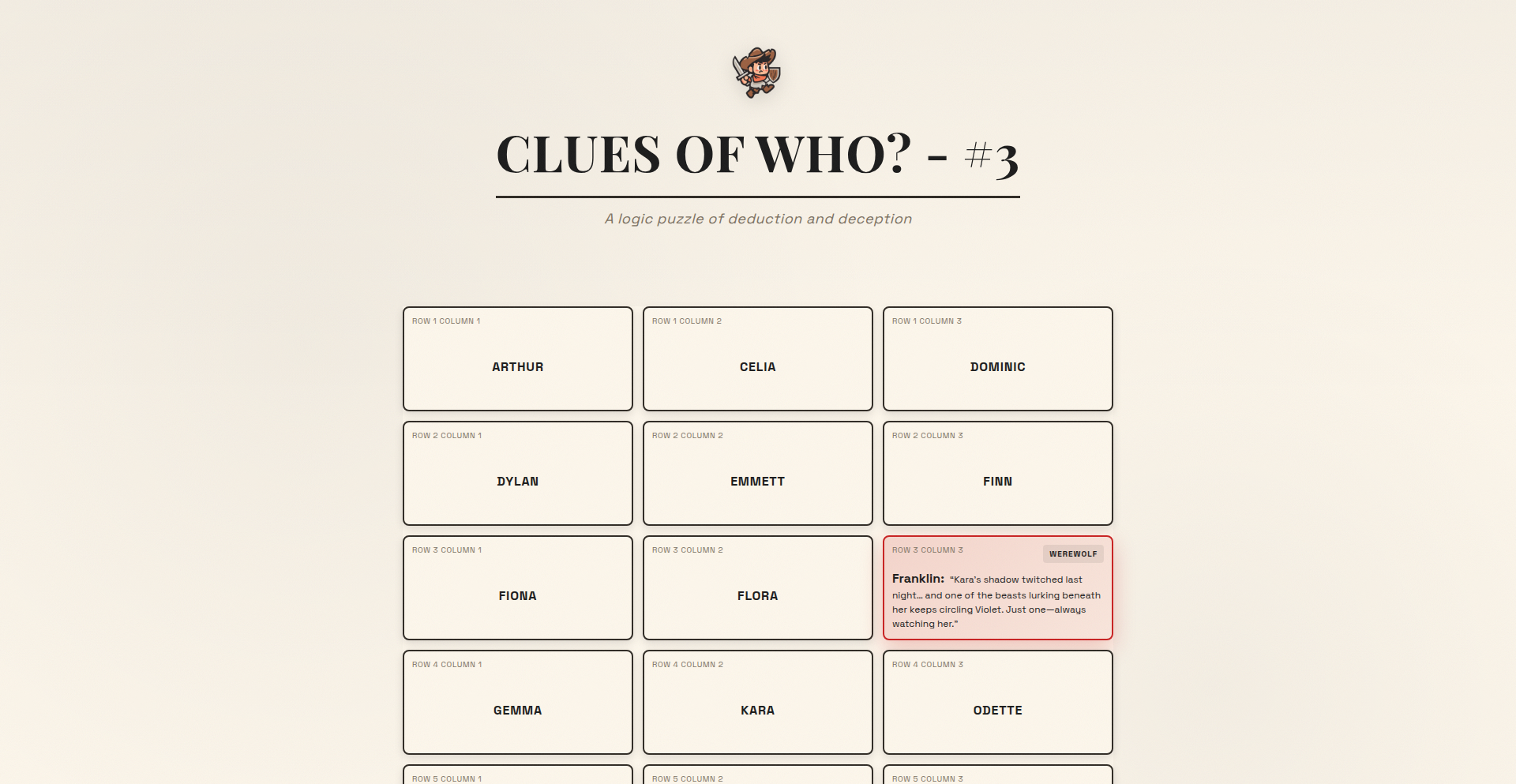 无谎推理者:零欺骗的狼人杀逻辑谜题