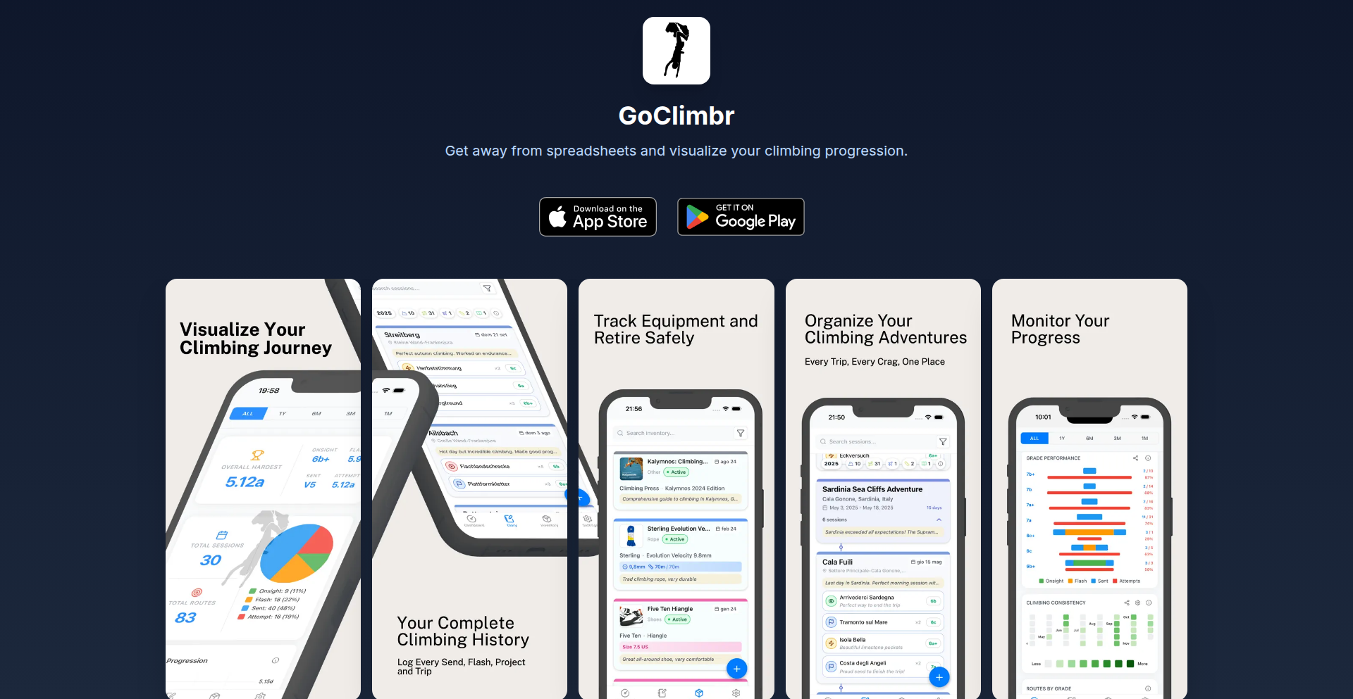 GoClimbr: 攀岩数据“云”管家